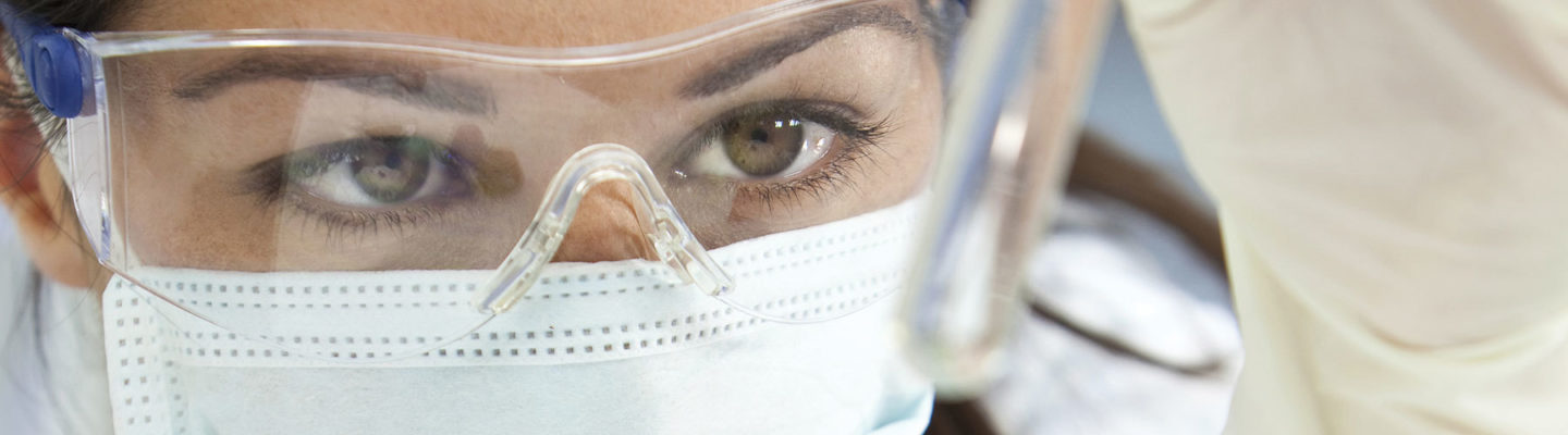 Scientist checking after manual pipetting