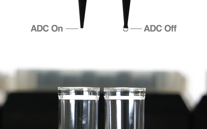 volatile liquid pipetting in action